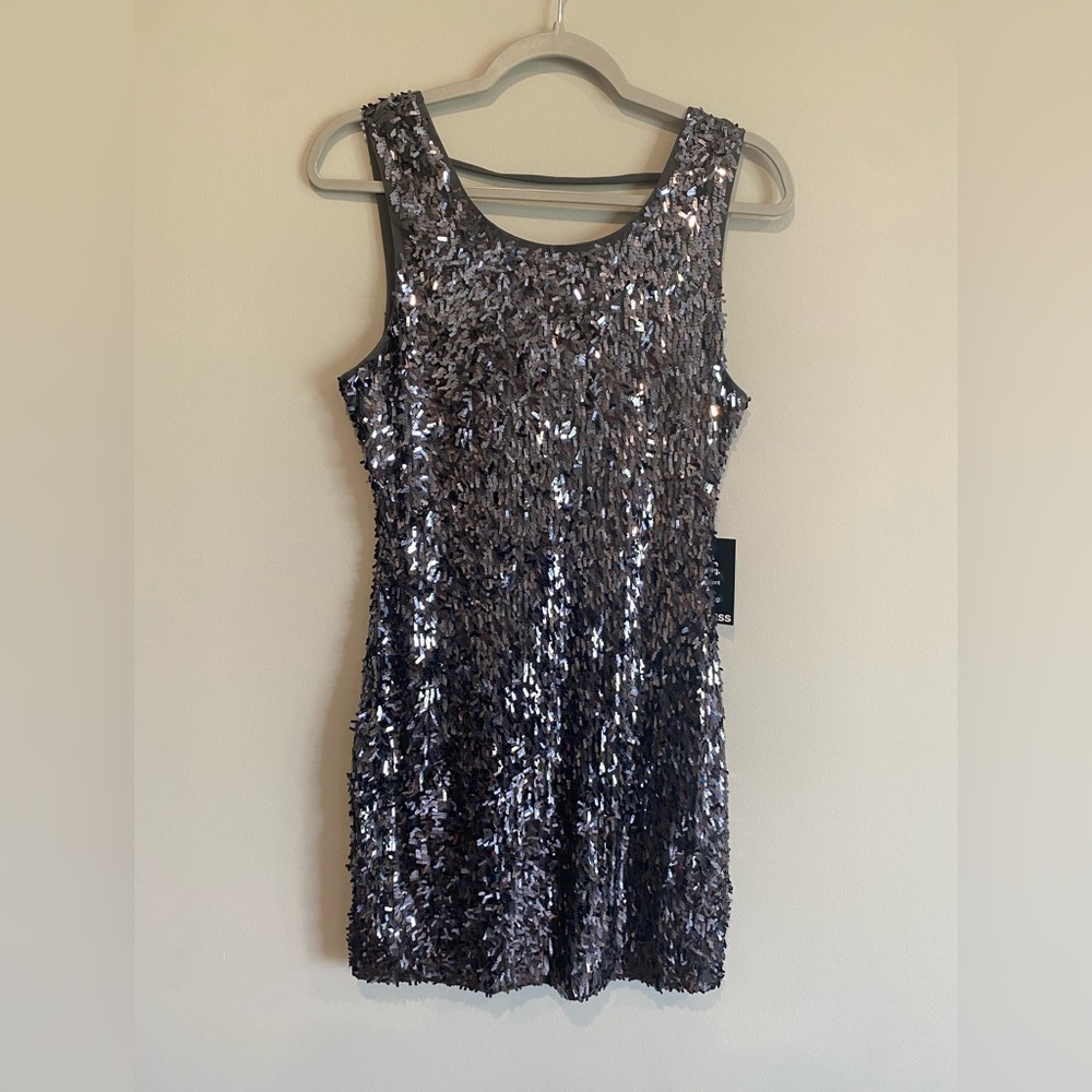 Sequin low back dress